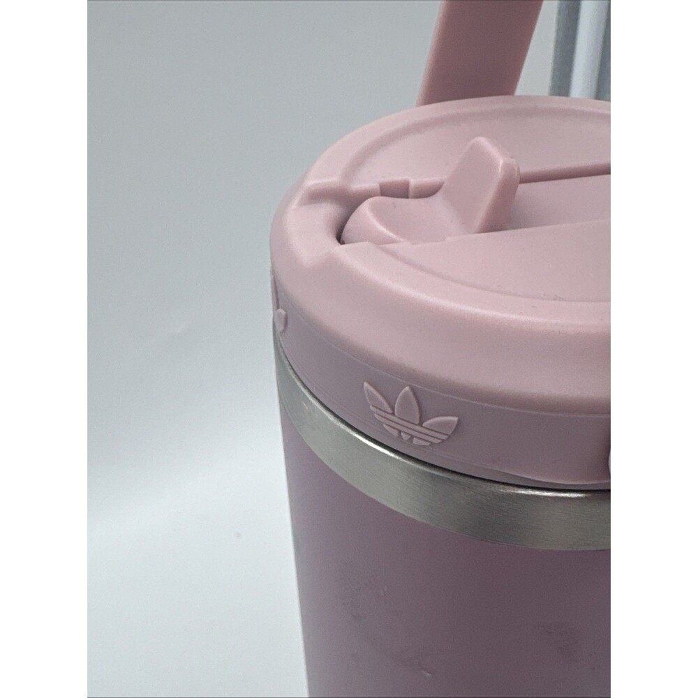 New Adidas OG Steel Straw 900 Metal Bottle, Magic Mauve Purple - Picture 4 of 5